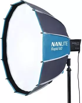 Nanlite Rapid 60 Softbox FM Mount, 60cm (Rapid 60)