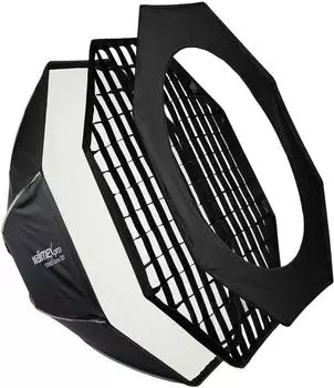 Walimex Studio Softbox Octagon 120cm, 360° drehbar, mit Grid (1023433)