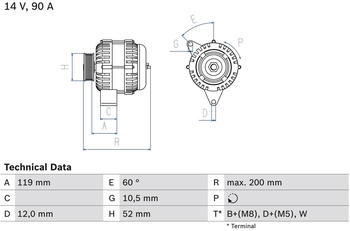 Bosch Lichtmaschine (0 986 039 660)