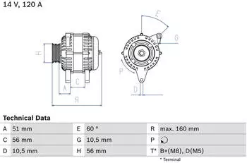 Bosch Lichtmaschine (0 986 039 250)