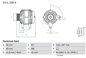 Bosch Lichtmaschine (0 986 046 120)