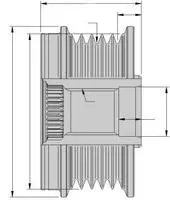 Hella Generatorfreilauf 9XU 358 038-741