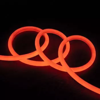 LEDKIA LIGHTING Neon LED-Streifen Dimmbar 220V 120LED/m Rund 360° Orange IP67 (15m)
