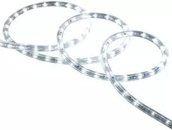 LEDKIA LIGHTING LED-Schlauch Rund 220V AC 36LED/m Kaltweiß IP65 Schnitt alle 100cm 3m