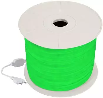LEDKIA LIGHTING LED-Neonstreifen dimmbar 220V 50m gr&uuml;n rund 360&deg; 9W/m IP67 (Schnitt 100cm)