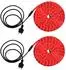 Globo LED-Lichterschlauch rot, transparent, 600cm (2er-Set)