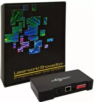 Laserworld ShowNET LAN/ILDA/DMX Interface mit Showeditor Software
