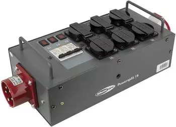 Showtec Split-Power 16 CEE 16 Leistungsteiler mit Sicherungen (91133)