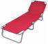 vidaXL Steel foldable lounger