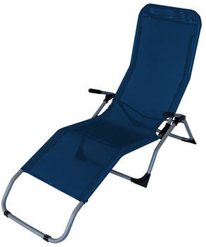 DEGAMO Sylt 2er Set Kippliege Kunstgewebe blau
