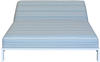 Outflexx Bite Doppelliege weiß/3756 lead chine Alu/Sunbrella 203 x 144 x 38 cm Rückenlehne verstellbar grau/weiß (B-BI-13)