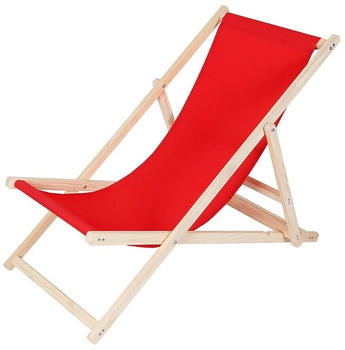 Mucola Sonnenliege klappbar Rot (10003053)