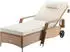 Casaria Polyrattan Sonnenliege 193x90cm beige/creme (995629)