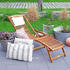 Casaria Sonnenliege 160x74 cm Akazienholz natur (991453)
