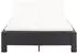 vidaXL 2-Personen-Sonnenliege mit Auflage Poly Rattan Schwarz (46238)