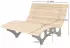 Home Deluxe Taiga Sonnenliege 148 x 105 x 152 cm Lärchenholz/Stahl (35674)