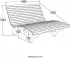 Home Deluxe Taiga Sonnenliege 148 x 105 x 152 cm Lärchenholz/Stahl (35674)