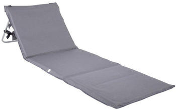 ONVAYA Sonnenliege mit R&uuml;ckenlehne 161x55x45 cm Textil grau