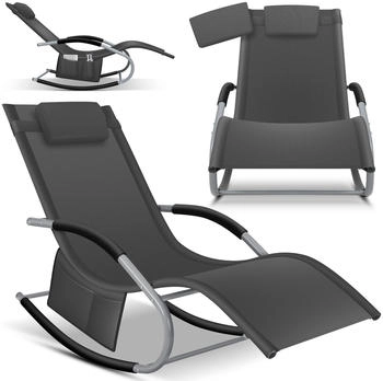 Kesser ergonomische Relaxliege wetterfest 150 kg Textil anthrazit