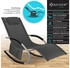 Kesser ergonomische Relaxliege wetterfest 150 kg Textil anthrazit