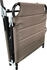 FINEHOME Gartenliege mit Dach taupe