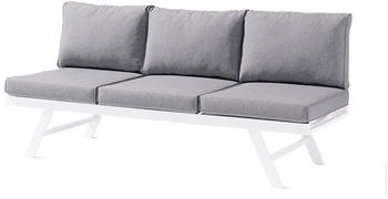 Sieger Auckland Loungeliege Aluminium/Sunproof aluminium/wei&szlig;