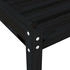 vidaXL Sonnenliegen 2 Stk. Schwarz 199,5x60x74 cm Massivholz Kiefer (825074)