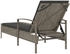 vidaXL Sonnenliege mit Auflage Grau 63x200x81 cm Polyrattan (368301)