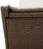 vidaXL Doppel-Sonnenliege mit Auflagen Braun Polyrattan 118 x 200 x 50,5/62,5/73,5/83 cm (368180)
