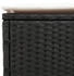 vidaXL Sonnenliege mit Auflage Schwarz Poly-Rattan (4002719)