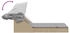 vidaXL Doppel-Sonnenliege mit Dach und Auflagen Beige Polyrattan 108 x 236 x 102/110 cm (368640)