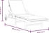 vidaXL Sonnenliegen 2 Stk. mit Auflagen 200x68x83 cm Massivholz Akazie 200 x 68 x 30-83 cm (3206372)