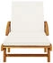 vidaXL Sonnenliegen 2 Stk. mit Auflagen 200x68x83 cm Massivholz Akazie 200 x 68 x 30-83 cm (3206372)