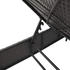 vidaXL Sonnenliege mit Tisch und Auflage Schwarz Poly-Rattan (4002728)