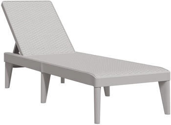 vidaXL Sonnenliege Grau 186x60x29 cm PP (364218)