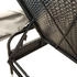 vidaXL Sonnenliege mit Dach Schwarz Polyrattan (368188)