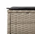 vidaXL Sonnenliegen mit Auflagen 2 Stk. Hellgrau Polyrattan 198 x 55 cm (3261592)