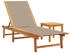 vidaXL Sonnenliege mit Tisch Taupe Massivholz Akazie und Textilene (4008419)