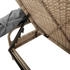 vidaXL Sonnenliege mit Dach Beige Polyrattan 62 x 200 x 130 cm (368191)