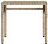 vidaXL Sonnenliegen 2 Stk. mit Dach und Tisch Beige Polyrattan 62 x 200 x 130 cm (3261572)
