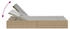 vidaXL Doppel-Sonnenliege mit Auflagen Beige Polyrattan 123 x 200 x 28/46/61/72 cm (368631)