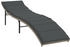 vidaXL Sonnenliegen 2 Stk. mit Auflagen Hellgrau Polyrattan 55 x 199 x 50/68/82/89 cm (3277306)