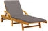 vidaXL Sonnenliegen 2 Stk. mit Auflagen 200x68x83 cm Massivholz Akazie (3206373)