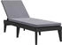 vidaXL Sonnenliege mit Auflage Anthrazit 186x60x29 cm PP (364223)