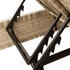 vidaXL Doppel-Sonnenliege 118 x 200 x 50,5/62,5/73,5/83 cm mit Auflagen Beige Polyrattan (368183)