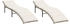 vidaXL Sonnenliegen 2 Stk. mit Auflagen Beige Polyrattan 55 x 199 x 50/68/82/89 cm (3277304)