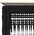 vidaXL Sonnenliegen 2 Stk. mit Tisch Schwarz Polyrattan (4002746)