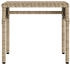 vidaXL Sonnenliegen 2 Stk. mit Dach und Tisch Beige 62 x 200 x 130 cm Polyrattan (3261573)