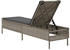 vidaXL Sonnenliege mit Auflage Grau Polyrattan 198 x 55 x 39/50/62/75/88/97 cm (4002721)