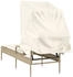 vidaXL Sonnenliege mit Dach Beige Polyrattan (368192)